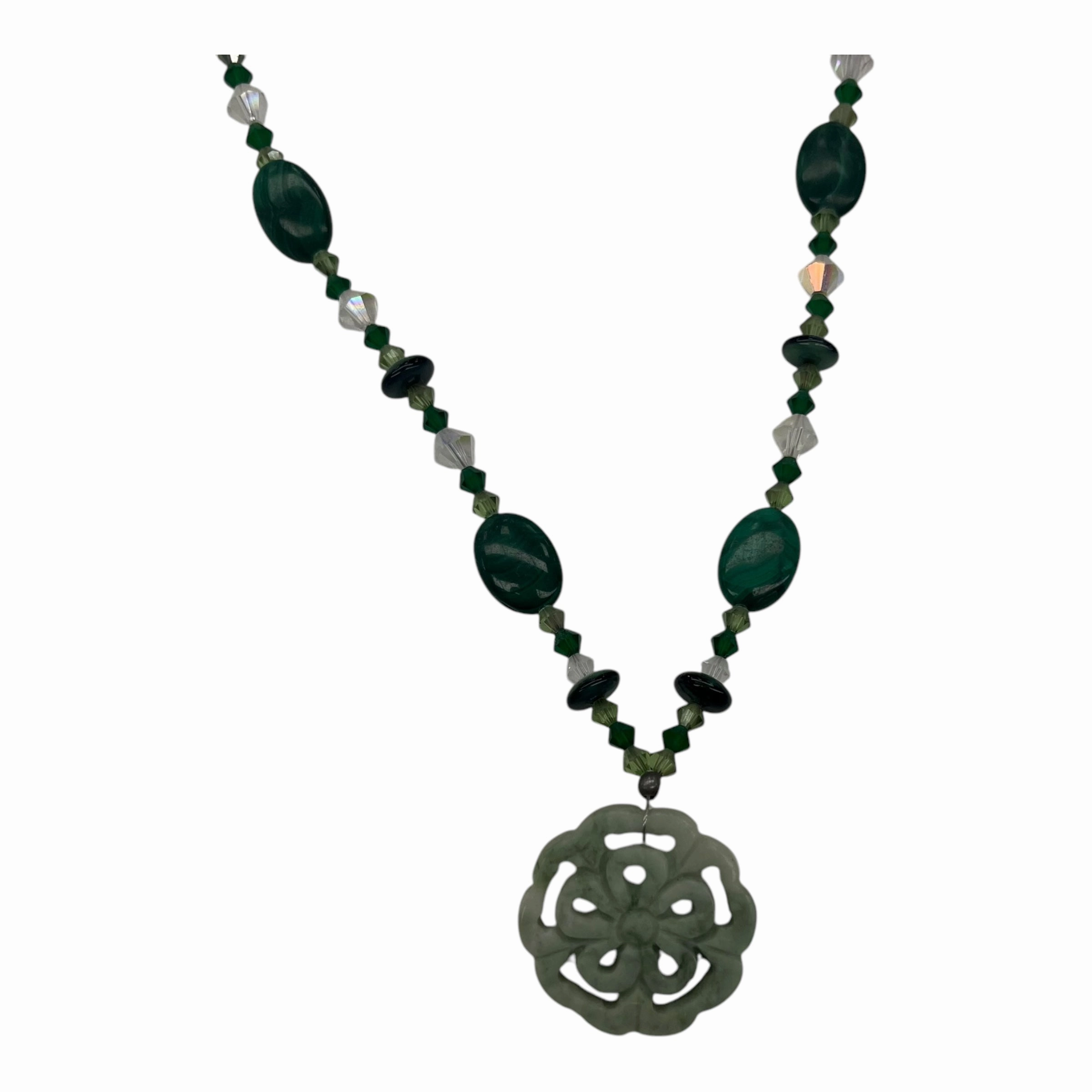 Necklace Charm By Clothes Mentor In Green