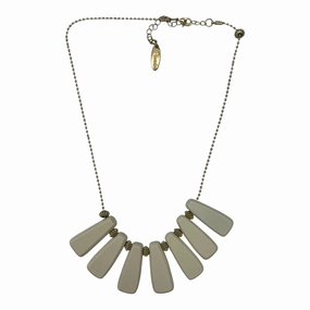 Necklace Charm By Plunder In Gold & White