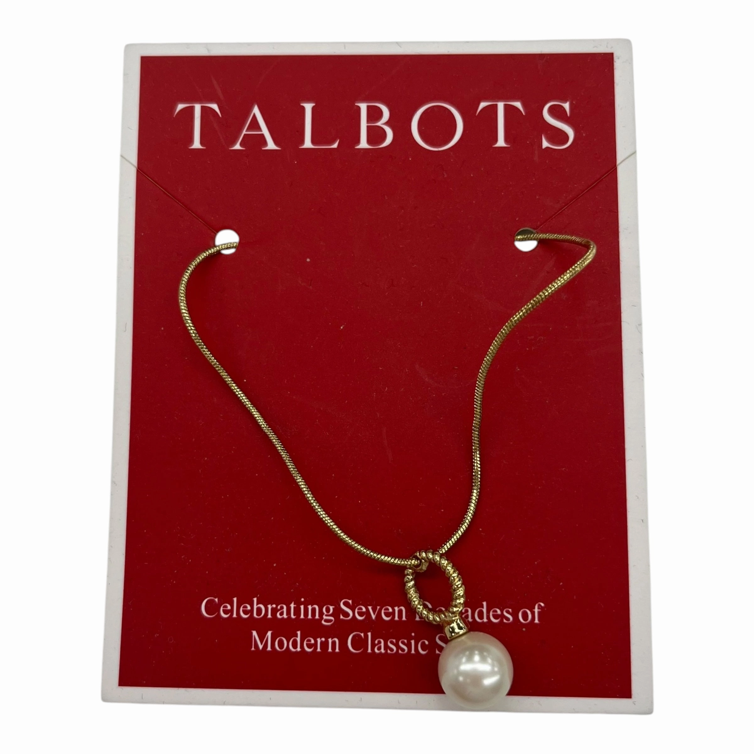 Necklace Charm By Talbots In White