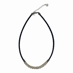 Necklace Choker & Collar By Clothes Mentor In Black & White