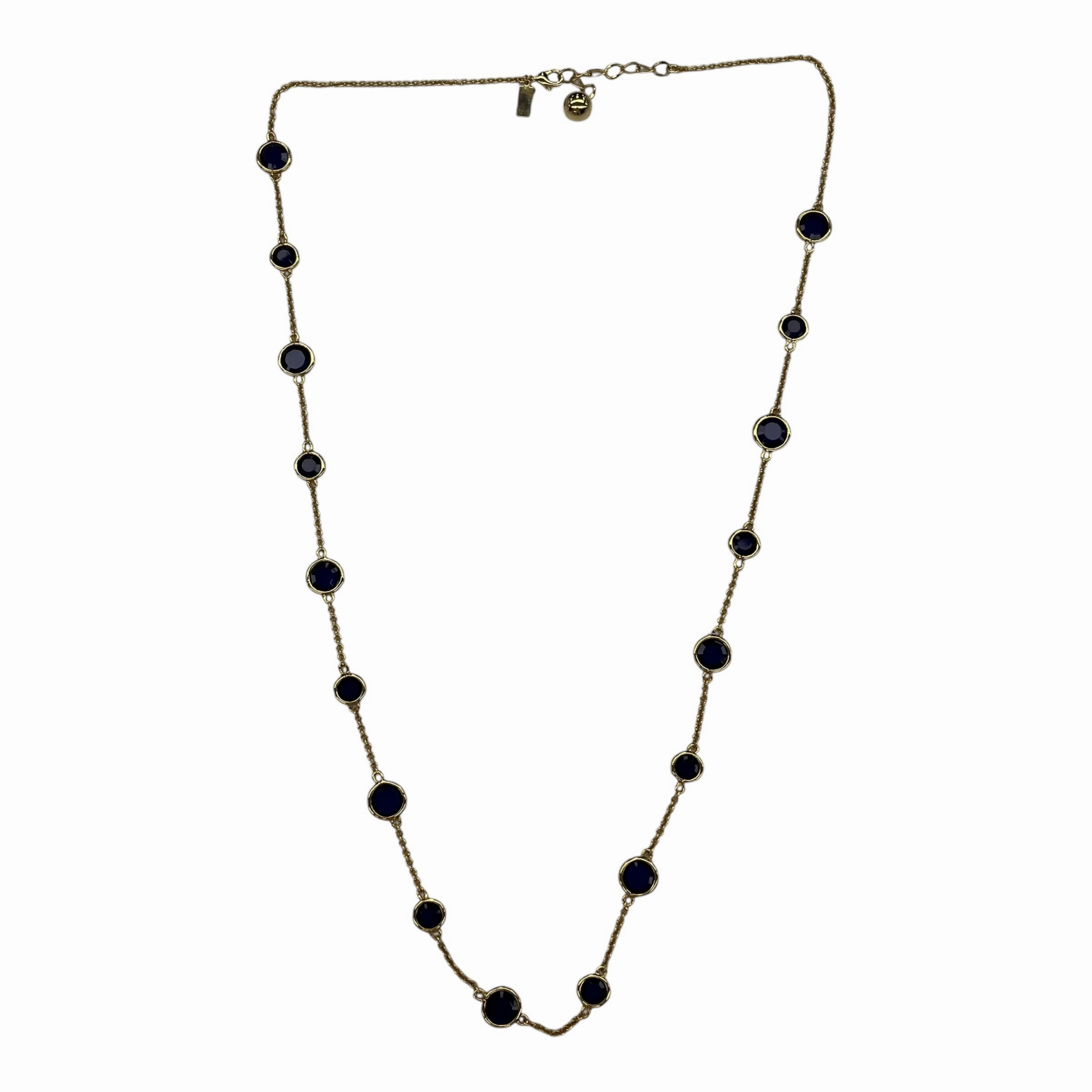 Necklace Designer By Kate Spade In Blue & Gold