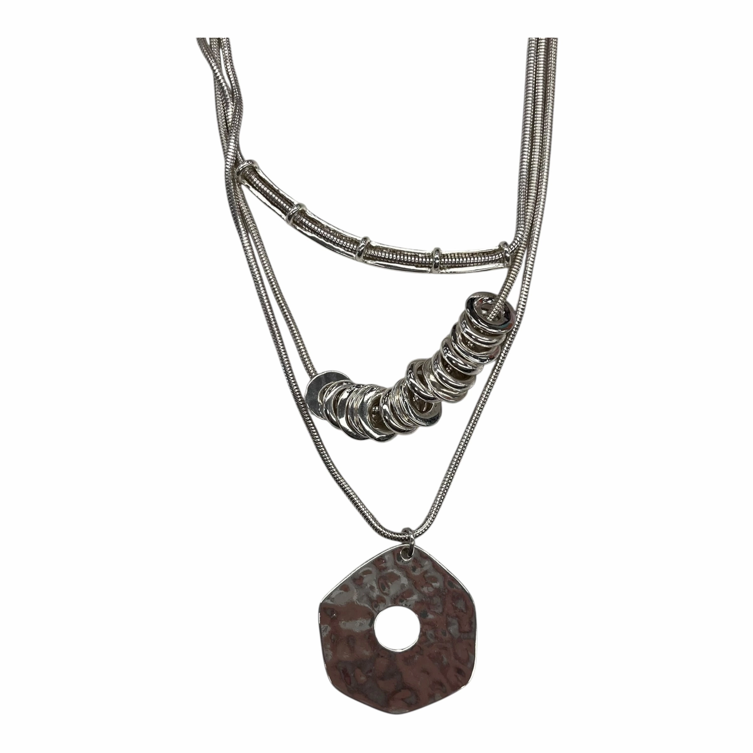 Necklace Layered By Chicos In Silver