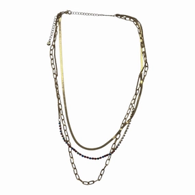 Necklace Layered By Clothes Mentor In Gold