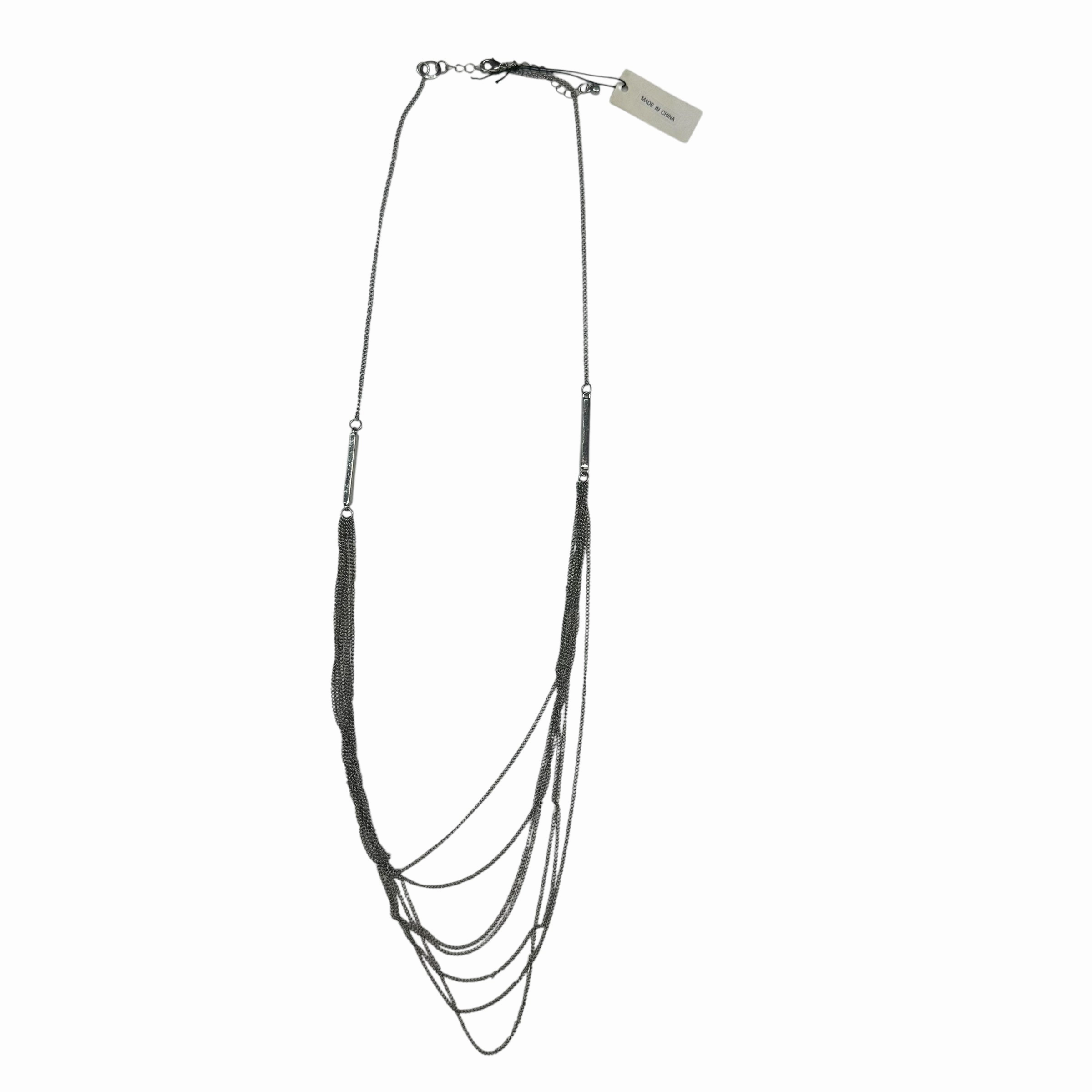 Necklace Layered By Clothes Mentor In Silver