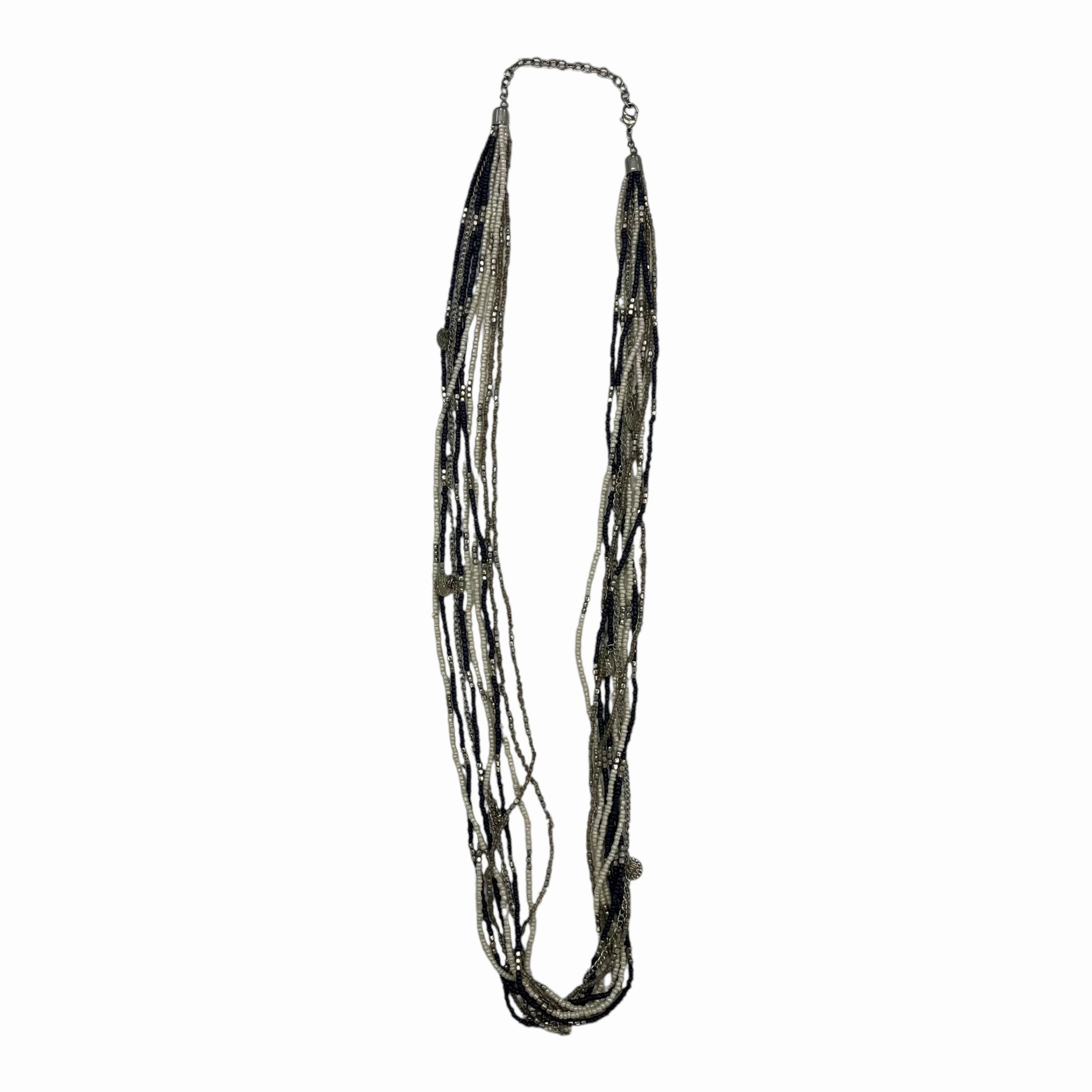 Necklace Layered By Cmf In Blue & Silver
