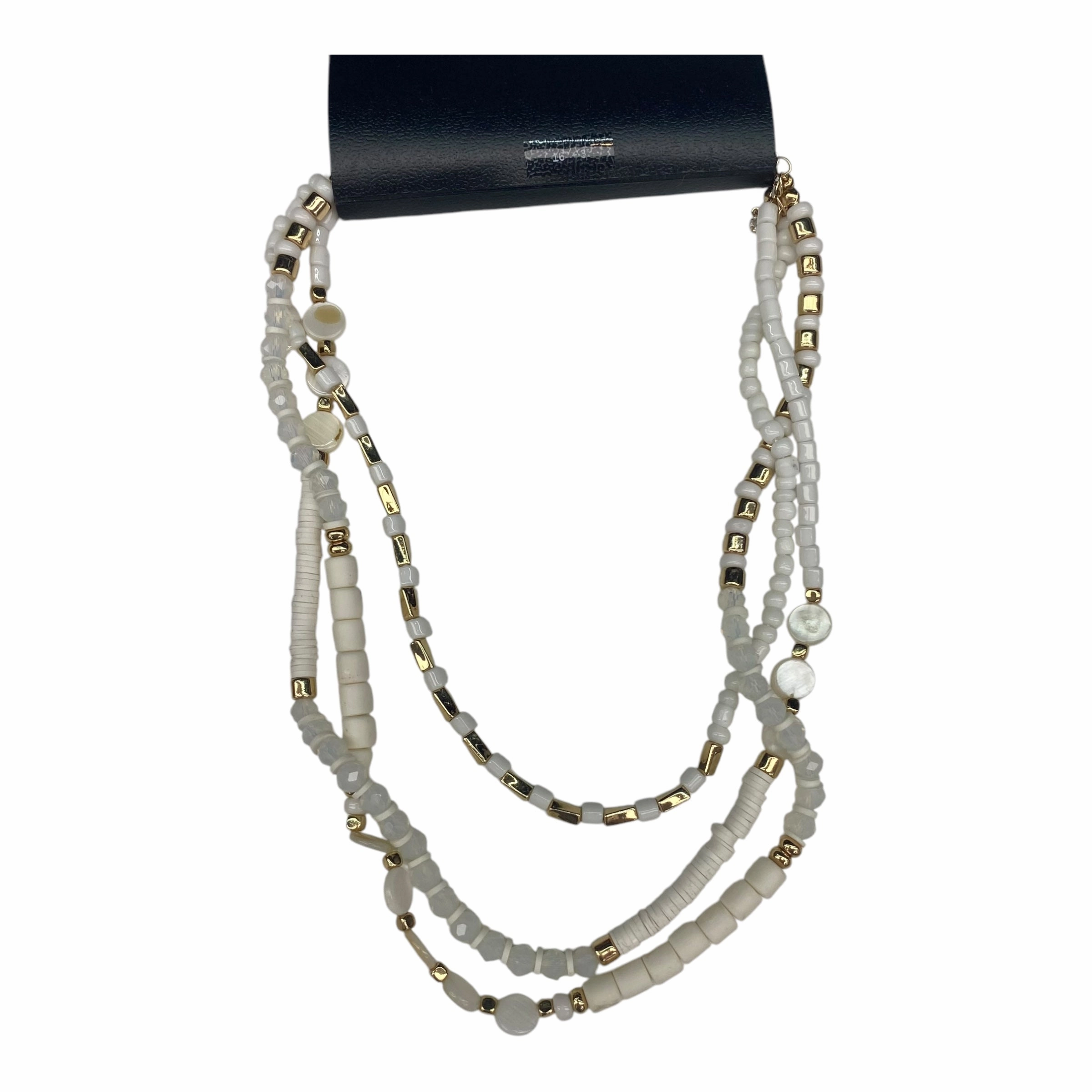 Necklace Layered By Ophelia Roe In Cream