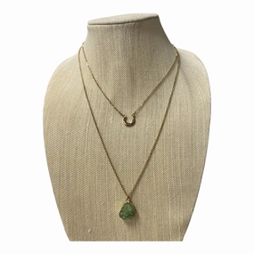 Necklace Layered In Green