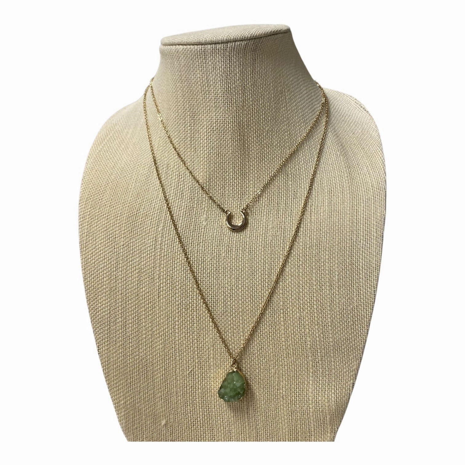 Necklace Layered In Green