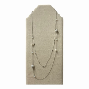 Necklace Layered  In Silver