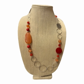 Necklace Other  In Orange & Pink