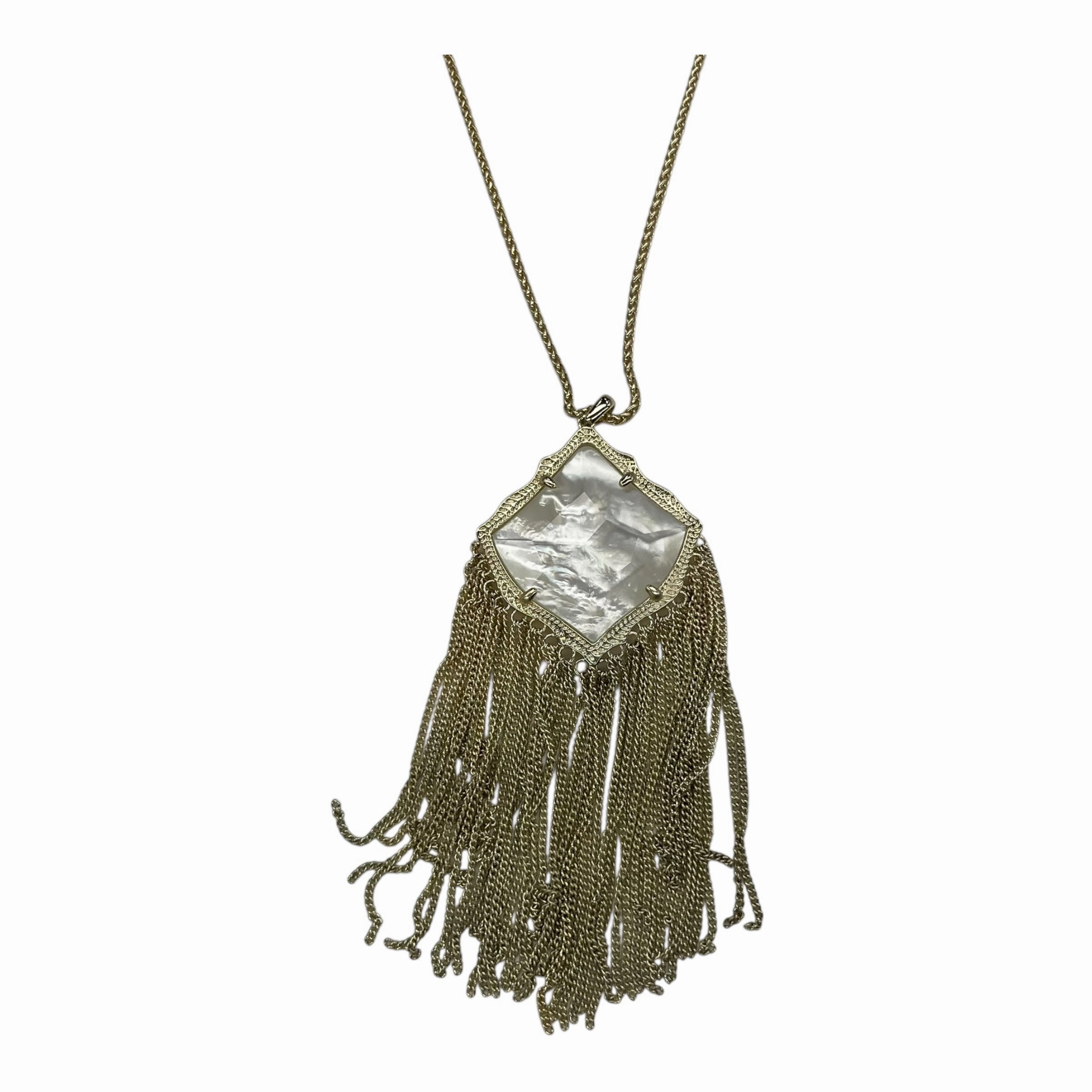 Necklace Pendant By Kendra Scott In Cream
