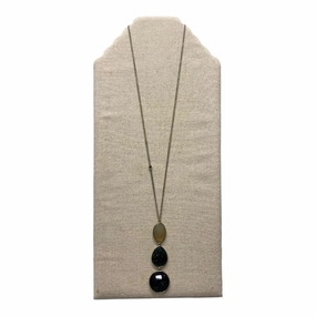 Necklace Pendant By Loft In Black & Gold
