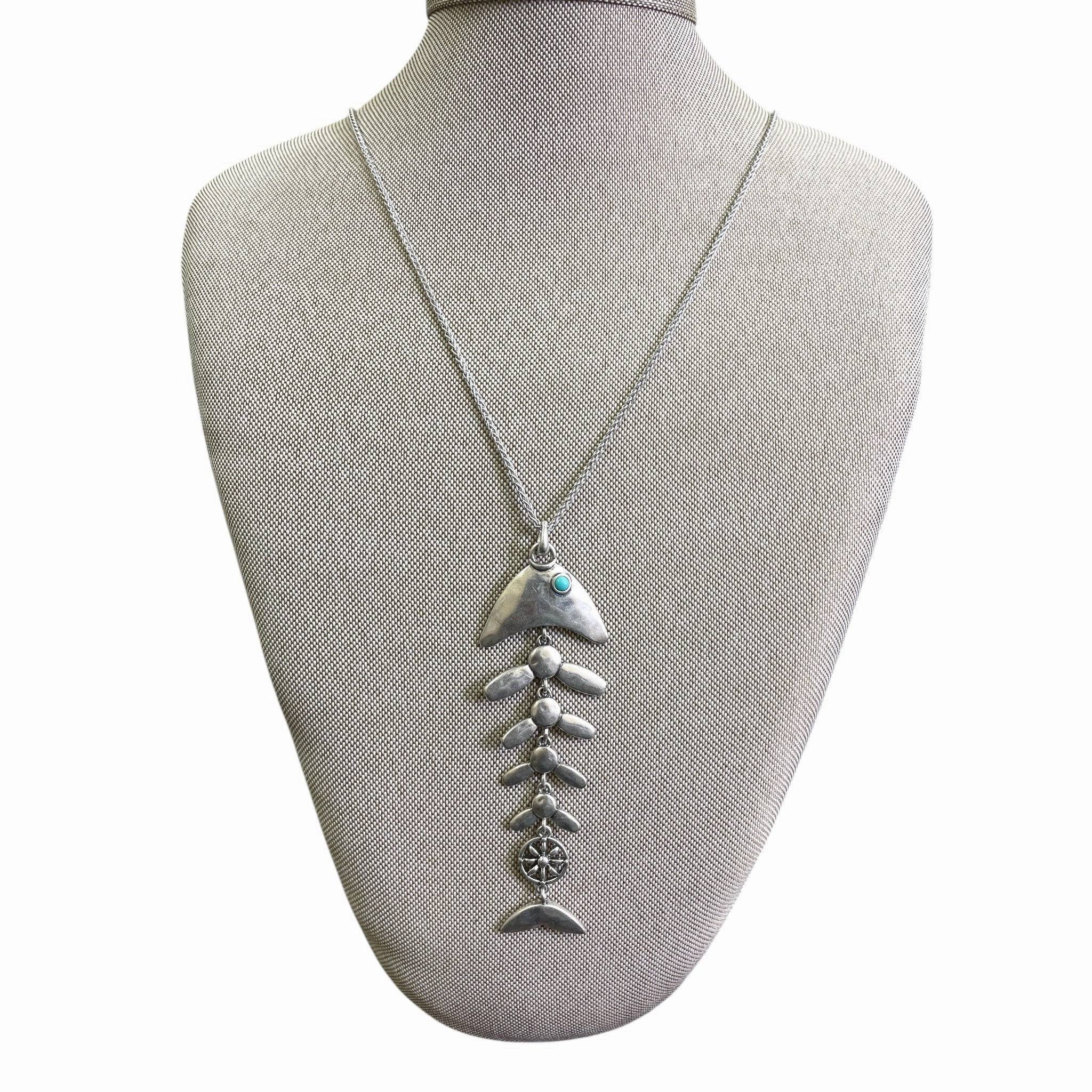 Necklace Pendant By Lucky Brand In Silver