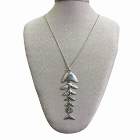 Necklace Pendant By Lucky Brand In Silver