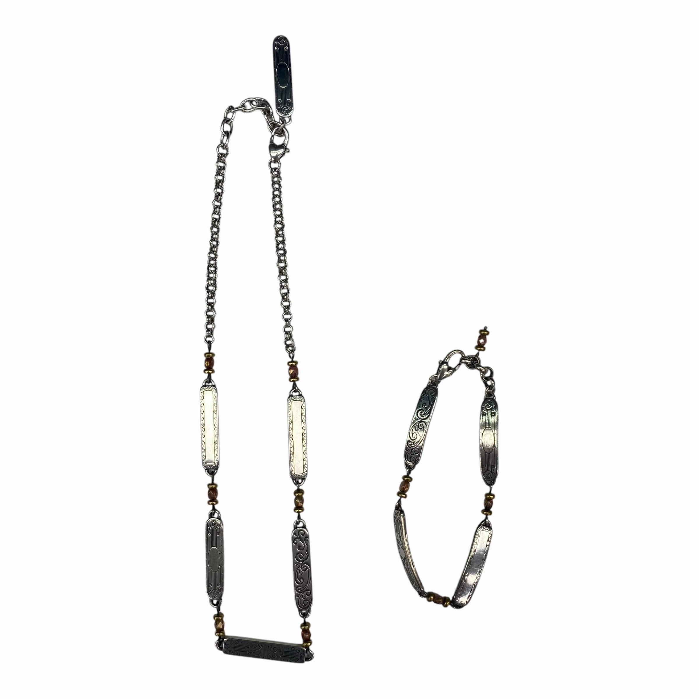 Necklace Set By Brighton In Silver, Size:02 Piece Set