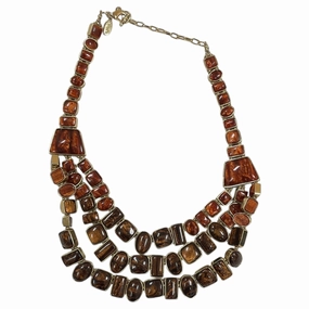 Necklace Set By Chicos In Brown
