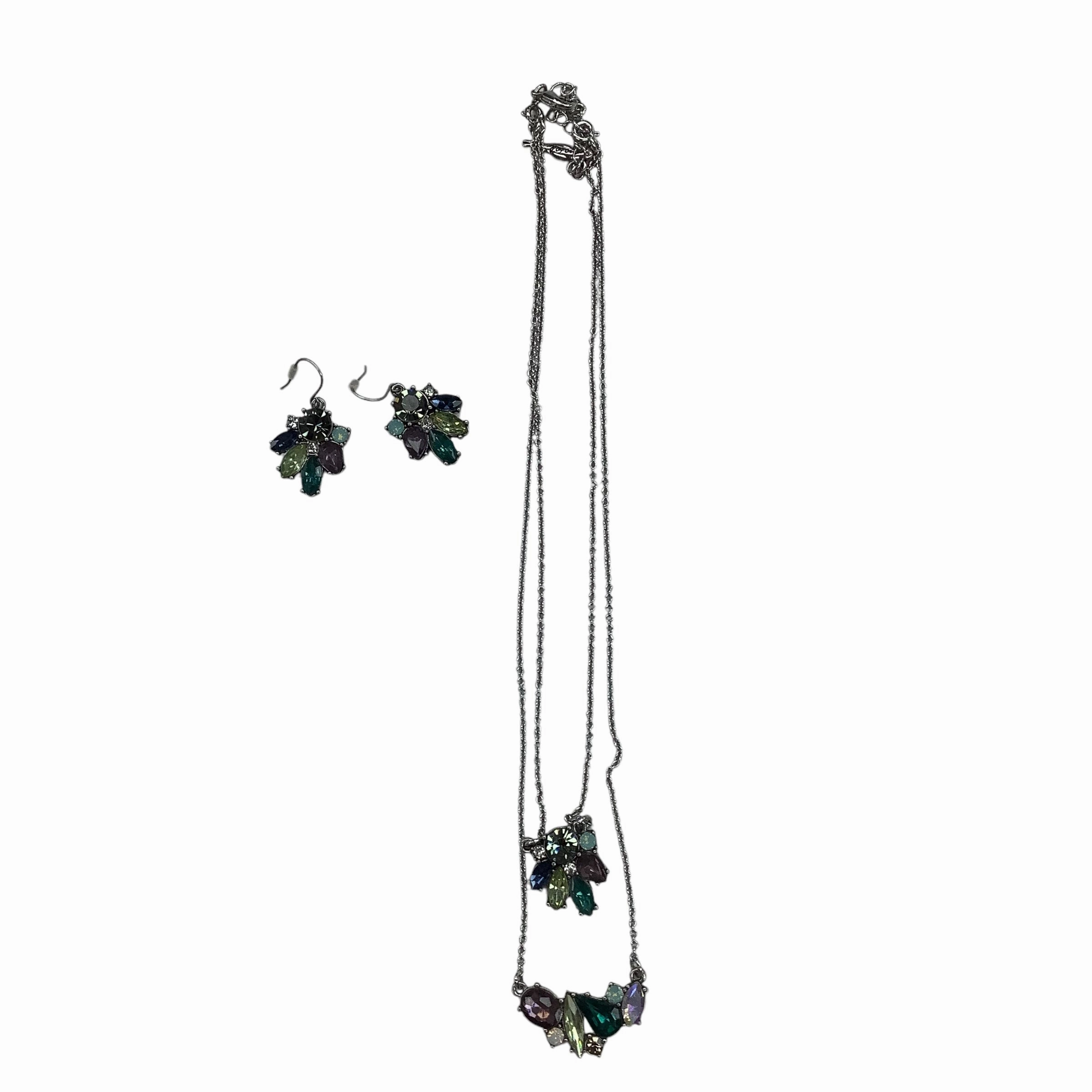 Necklace Set By Cmc In Green & Silver