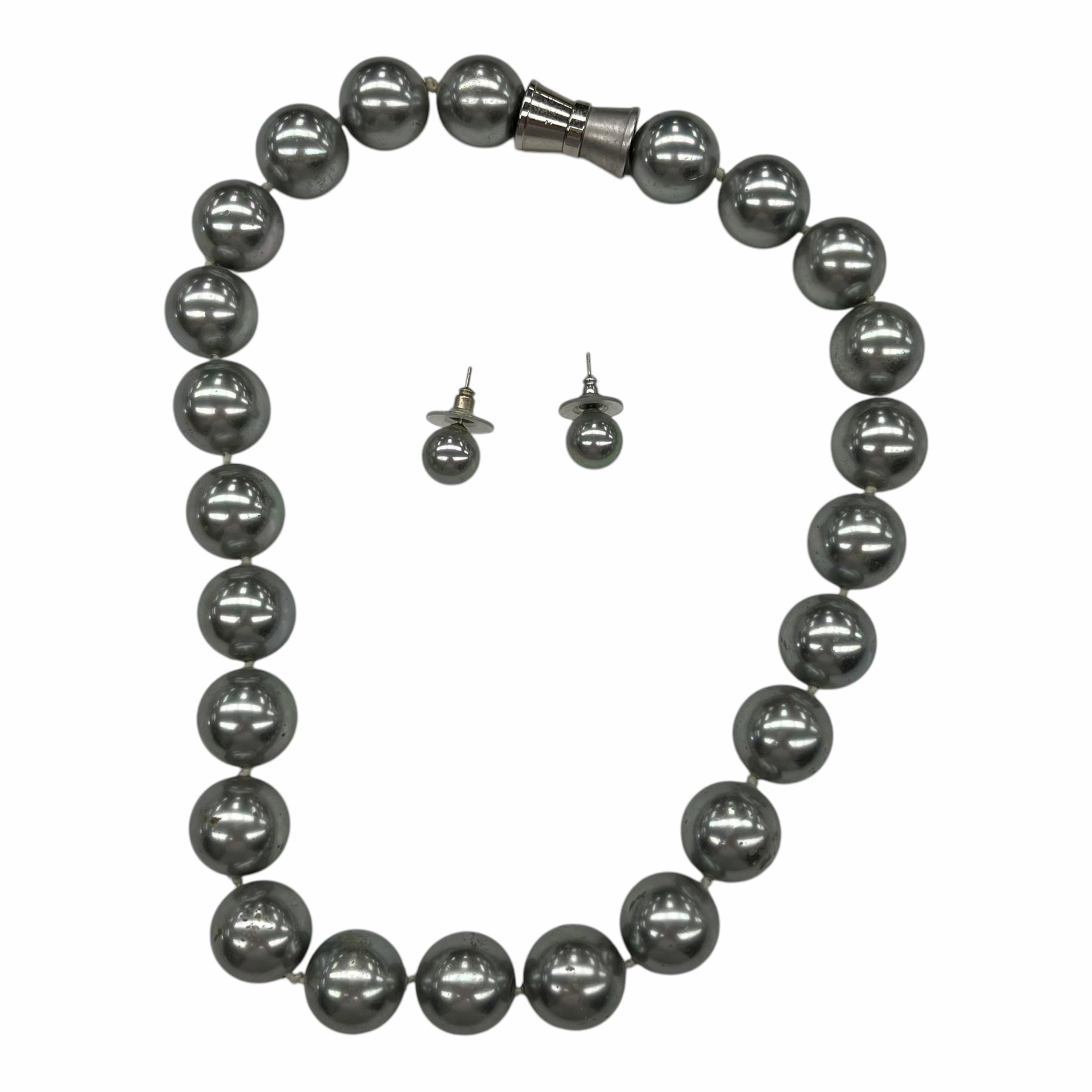 Necklace Set By Cme In Silver, Size:02 Piece Set