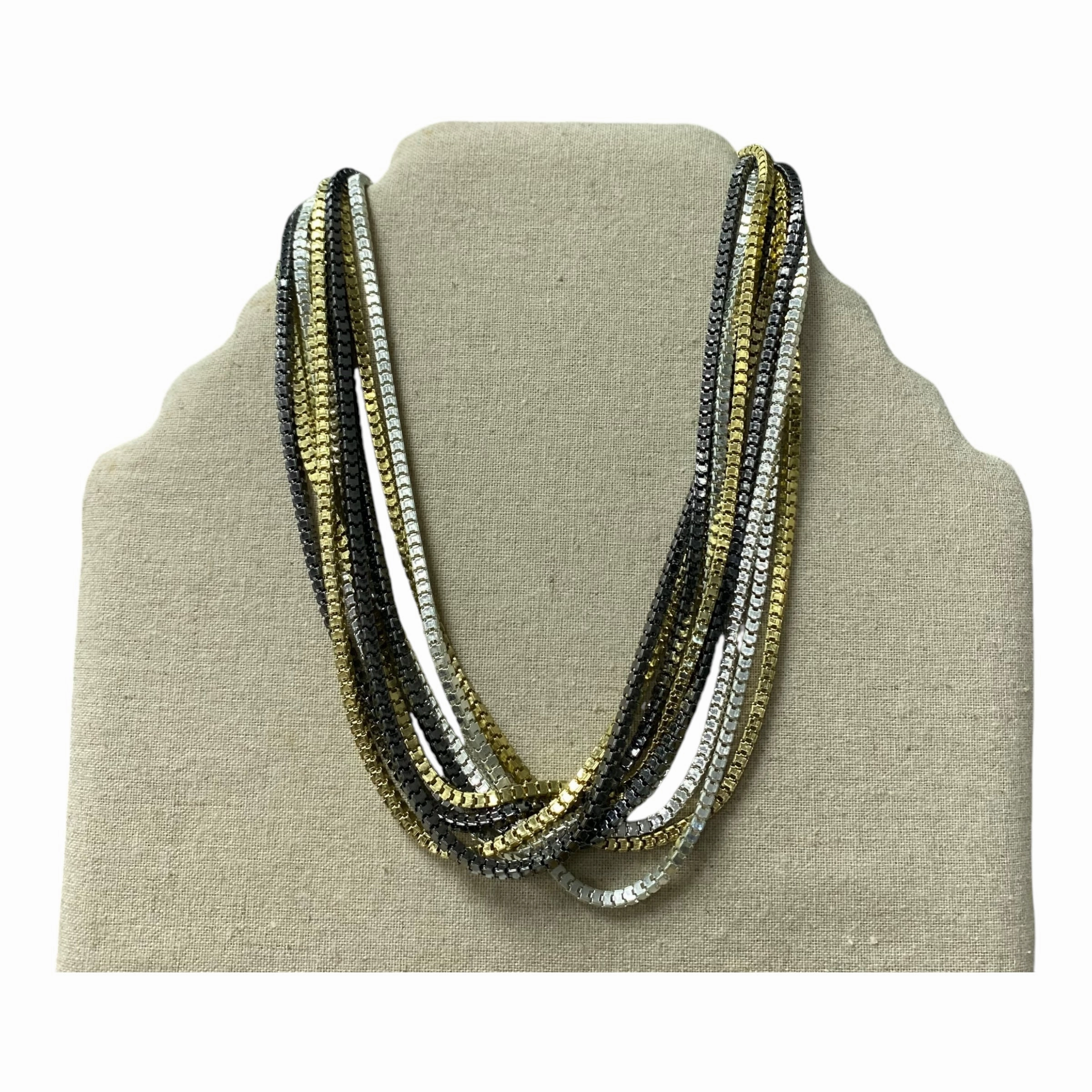 Necklace Statement By Alfani In Gold & Silver