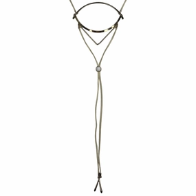 Necklace Statement By Clothes Mentor In Gold & Tan