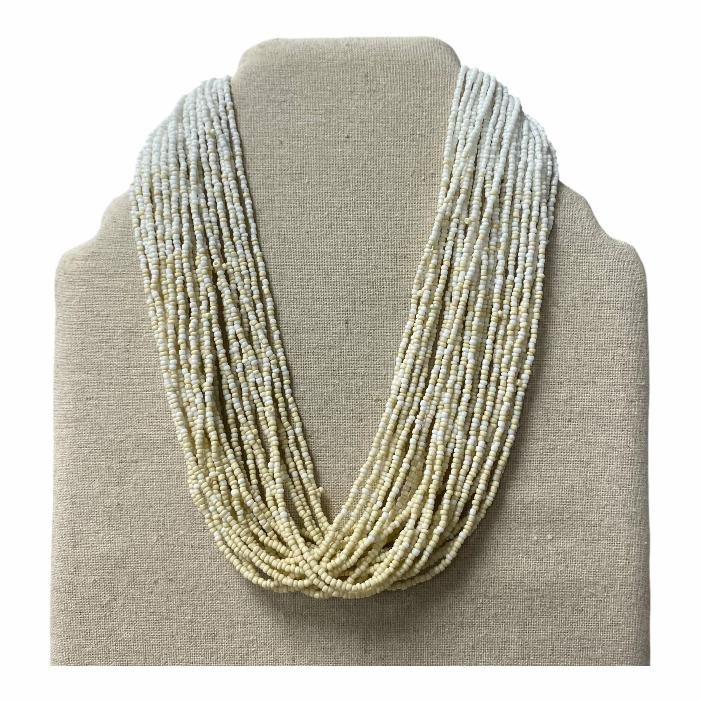 Necklace Statement  In Cream