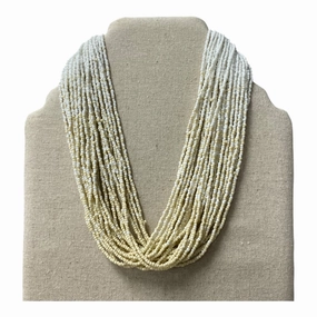 Necklace Statement  In Cream