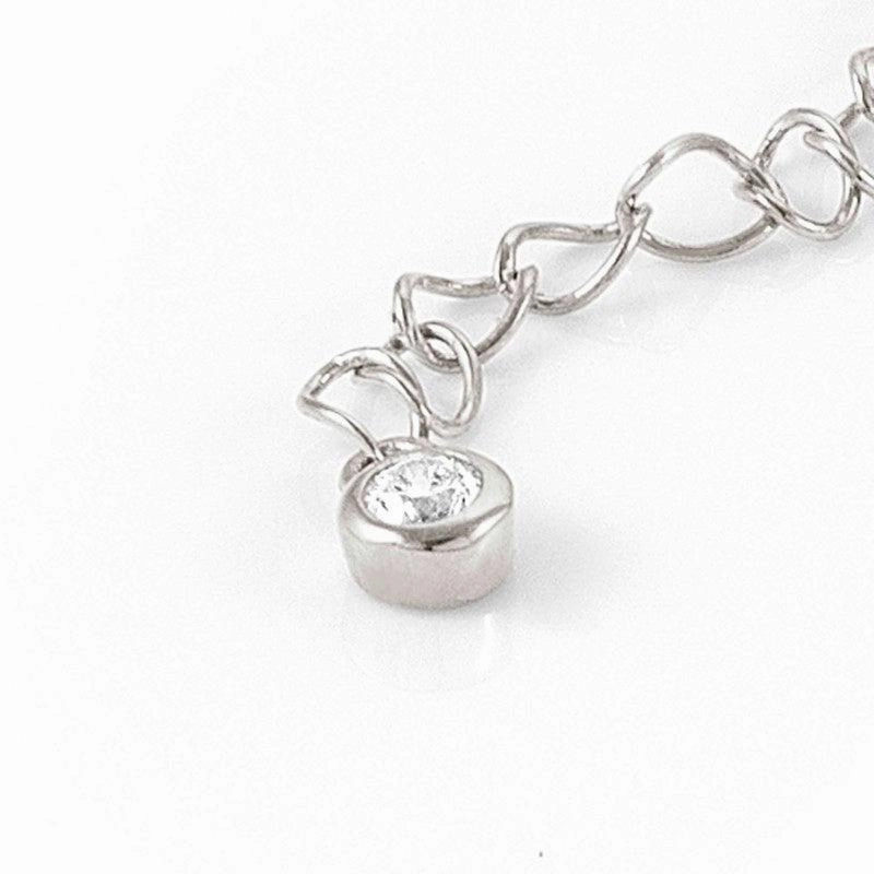 Nomination Anklets, Hearts, White Cubic Zirconia, Silver