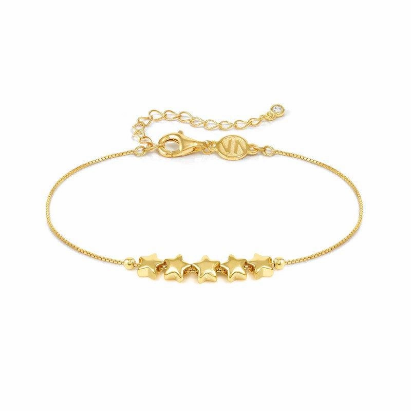 Nomination Armonica Bracelet, Stars, Gold, Sterling Silver