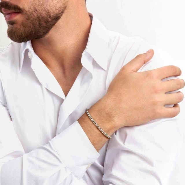 Nomination B-Yond Bracelet, Hyper Edition, Cord, Silver, Stainless Steel