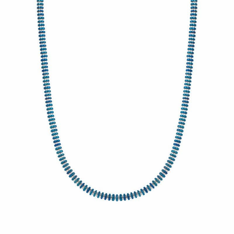 Nomination B-Yond Stainless-Steel Necklace, Blue Iridescent PVD