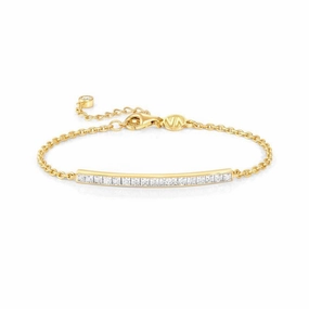Nomination Carismatica Bracelet, White Cubic Zirconia, 24K Gold