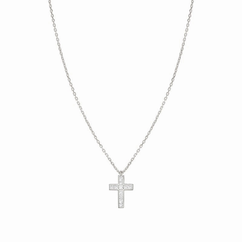 Nomination Carismatica Necklace, Silver Cross & Stones