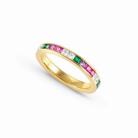 Nomination Carismatica Ring, Mixed Cubic Zirconia, 18K Gold