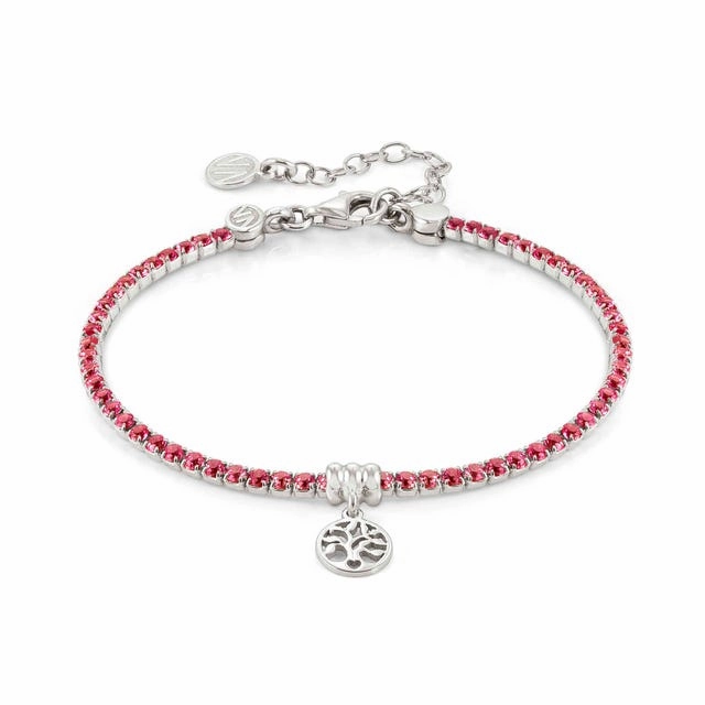 Nomination Chic&Charm Bracelet, Tree Of Life, Red Cubic Zirconia, Sterling Silver