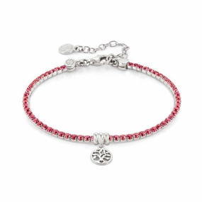 Nomination Chic&Charm Bracelet, Tree Of Life, Red Cubic Zirconia, Sterling Silver