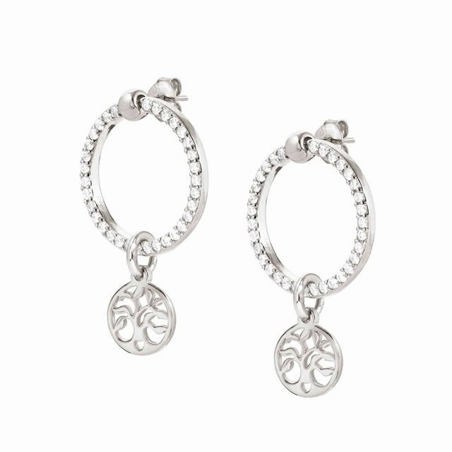 Nomination Chic&Charm Earrings, Tree Of Life, Sterling Silver