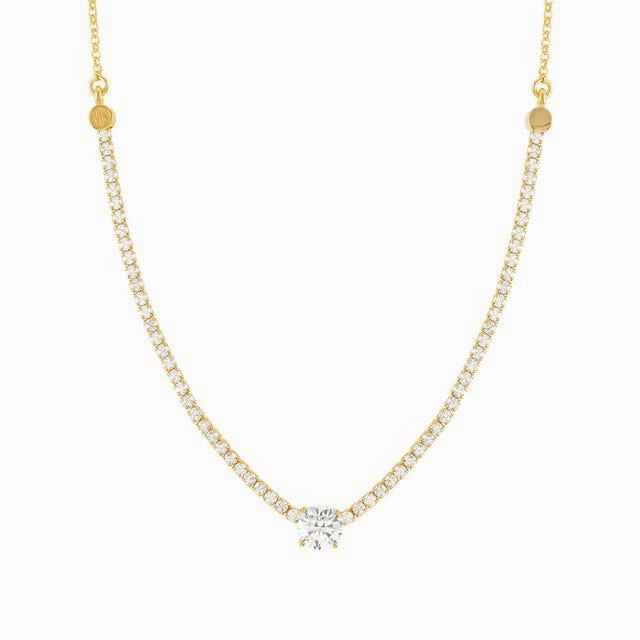 Nomination Chic&Charm Necklace, White Cubic Zirconia, Gold
