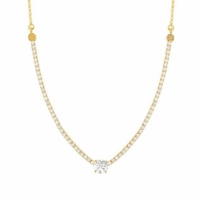 Nomination Chic&Charm Necklace, White Cubic Zirconia, Gold