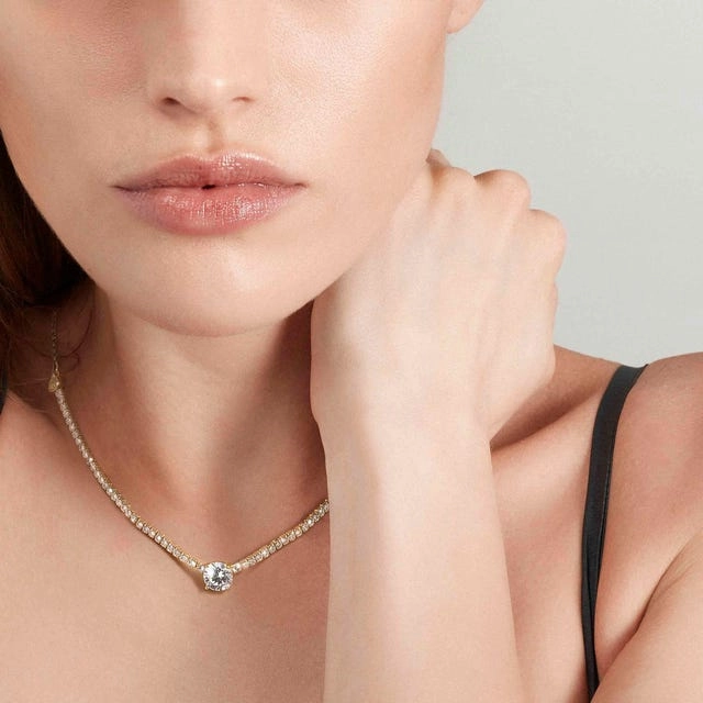 Nomination Chic&Charm Necklace, White Cubic Zirconia, Gold