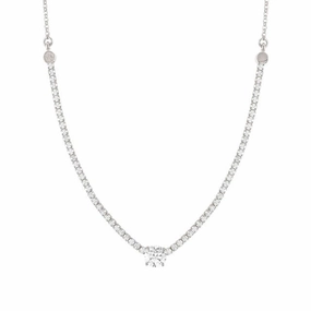 Nomination Chic&Charm Necklace, White Cubic Zirconia, Sterling Silver