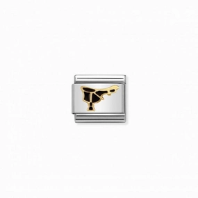 Nomination Classic Black Saddle Link