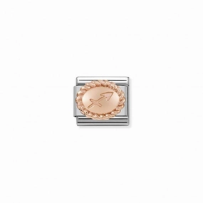 Nomination Classic Rose Gold Sagittarius Link