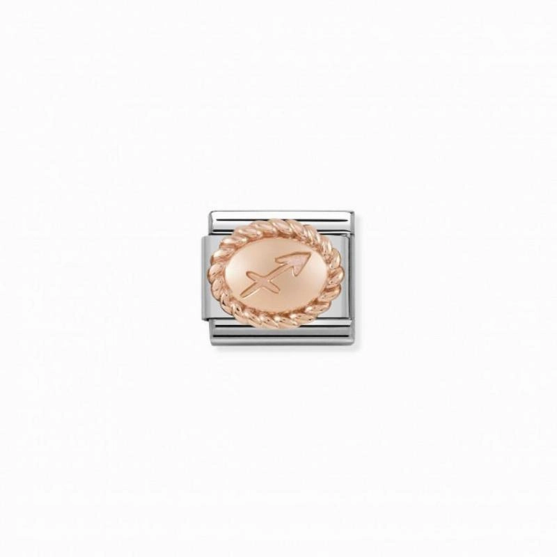 Nomination Classic Rose Gold Sagittarius Link