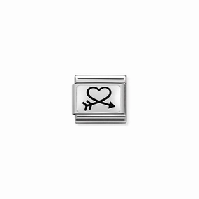Nomination Composable Classic Closed Heart and Arrow Link