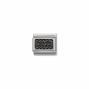 Nomination Composable Classic Link Black Pave