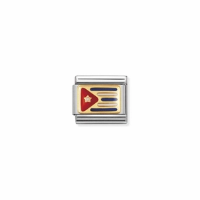 Nomination Composable Classic Link Cuba Flag