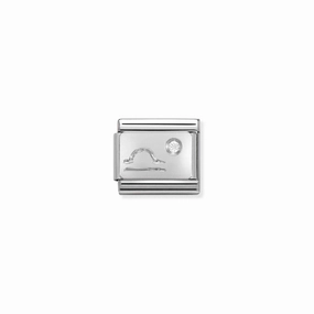 Nomination Composable Classic Link Libra in Silver and Stone