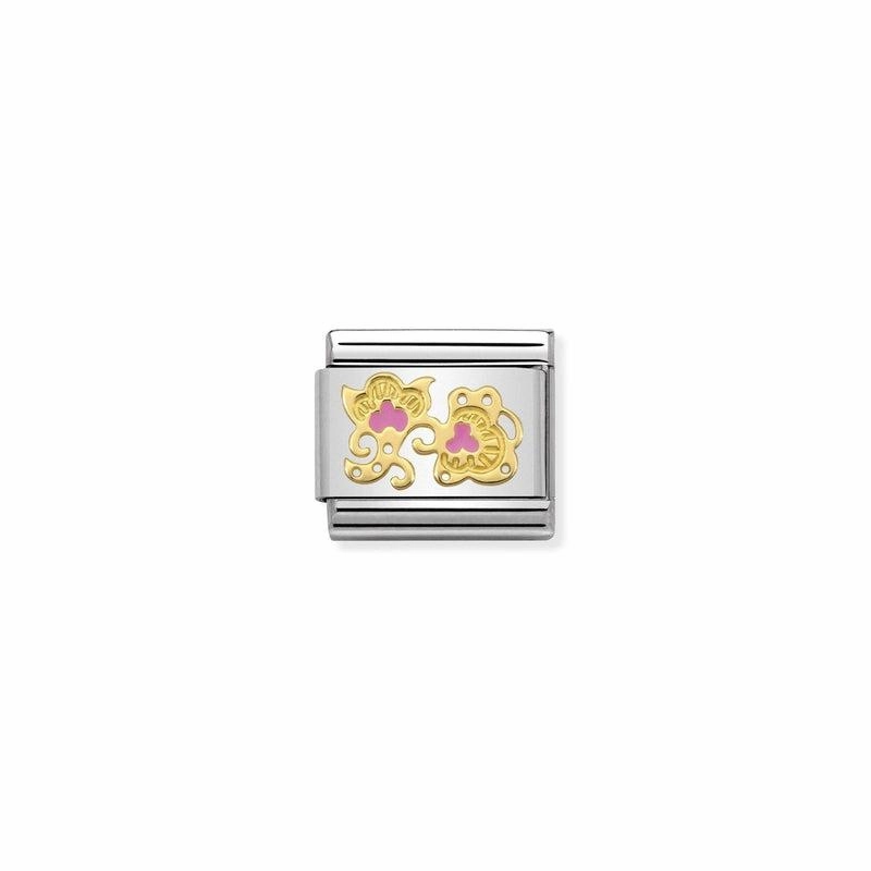 Nomination Composable Classic Link pink Flower Buds