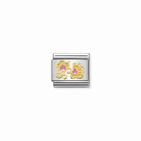 Nomination Composable Classic Link pink Flower Buds