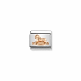 Nomination Composable Classic Link Rose gold Rocking Horse